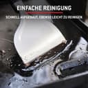 Weber Slate GP Plancha Premium 56 cm / 2 brûleurs, chaleur uniforme jusqu'au bord, jusqu'à 260 °C, surface de cuisson antiadhésive émaillée en porcelaine (56 x 41 cm), pieds réglables en hauteur, noir - 7