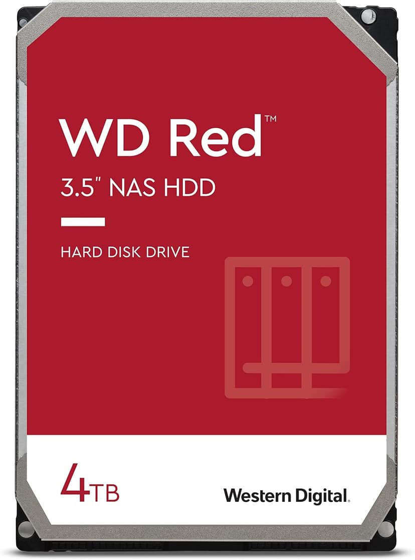 WD Red 4TB 3.5 Inch NAS Internal Hard Drive - 5400 RPM - WD40EFAX - 1