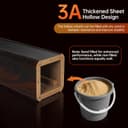 OUUTMEE Support pour enceintes en bois de 60 cm (24 pouces) – Supports HiFi robustes pour home cinéma, support universel pour enceintes à poser pour étagères avec design remplissable de sable (lot de - 4