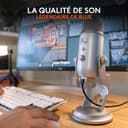 Blue Microphones Yeti, Micro USB pour Enregistrer, Streaming, Gaming, Podcast, Micro Gaming condensateur, Micro PC & Mac avec Effets Blue VO!CE, Support ajustable, Plug and Play - Argent - 2