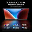 ARZOPA 16.1'' 144Hz Portable Monitor with Kickstand, 106% sRGB 1920×1080P FHD HDR 144HZ Gaming Monitor, Ultra Slim - Eye Protection-External Second Screen for Laptop/PC/Mac/PS3/4/5/Xbox - Z1FC - 2