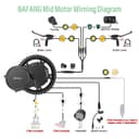 BAFANG Kit Moteur Pedalier 36V 48V 250W - BBS01B Mid Drive Kits pour Brochette Inférieure 68-73MM, Kit de Conversion Vélo Électrique avec Optionnel Batterie et Accessoires - 6