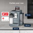 Delonghi Rivelia EXAM440.55.G, Fully Automatic Coffee Machine with LatteCrema Hot, Automatic Milk Frother, Compact Size Bean to Cup Coffee Machine, 16 Recipes, Full Touch Colored Display, Pebble Grey - 3