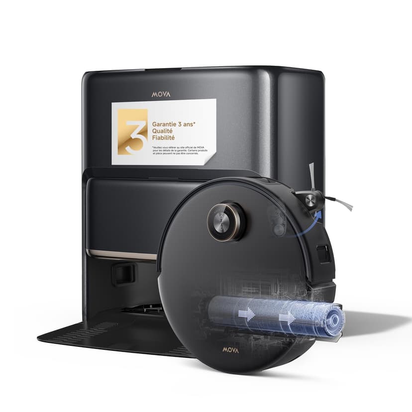Mova Z60 Ultra Roller Complete: Vacuum Cleaner with HydroForce Cleaning Technology, DuoSolution, StepMaster 2.0, LiftPro, AutoShield and 28,000Pa Suction Power - 1