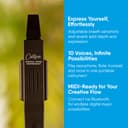 Carry-on Digital Wind Instrument - 10 Instrument Voices, Built-In Speaker, USB Rechargeable Battery, Headphones Output, Midi Over Bluetooth, Digital Recorder - Black - 6