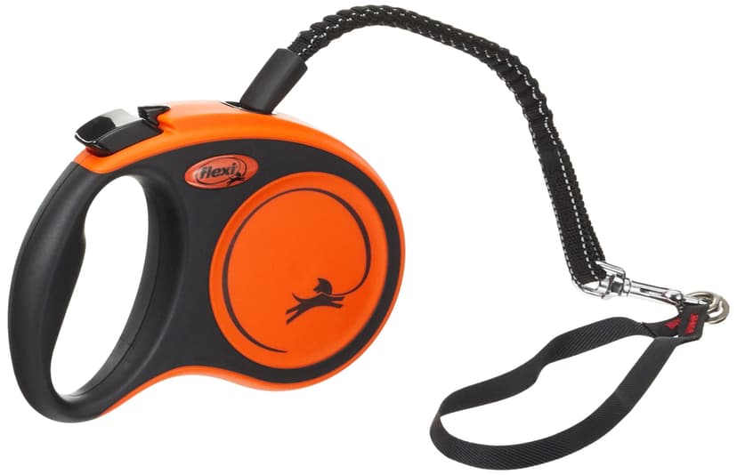 flexi Xtreme S Tape 5 m black/orange, retractable leash for dogs up to 20 kg - 4