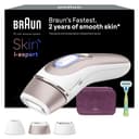 Braun Epilateur Lumiere Pulsee Intelligent Skin i·expert PL7263, Blanc et Bronze – Alternative au Laser à Domicile, Filaire, avec Pochette, Rasoir Gillette Venus, 3 Têtes, Connecté à L’Application - 1