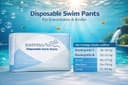 SWIMMM – Disposable Swim Nappies for Kids – Size 8 (28–42 kg / 62–93 lbs) – Pack of 30 – Discreet & Skin-Friendly – Protection for Faecal Incontinence – Safe Swimming in Water - 6