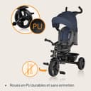 LIONELO Haari Tricycle bébé évolutif jusqu'à 25 kg, vélo de Marche vélo pour Les Enfants Plus âgés, siège réversible, Grand Panier Sac, Porte-gobelet, Roue Libre - 4
