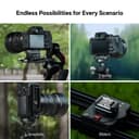 PGYTECH Quick Release Plate & Clamp V2, Arca Swiss Plate Camera Mount with 1/4" to 3/8" Screw Thread for Sony/Nikon/Fuji/Canon/DJI Switch Between Tripod/Monopod/Slider/Stabilizers(Clamp + Plate) - 5