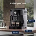 De'Longhi Magnifica S ECAM11.112.B, Kaffeevollautomat mit Milchaufschäumdüse für Cappuccino, mit Espresso Direktwahltasten und Drehregler, 2-Tassen-Funktion, Schwarz - 9