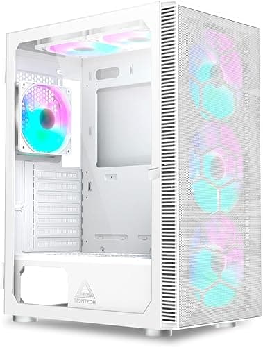 Montech X3 Mesh Midi-Tower, DRGB, Tempered Glass -weiß