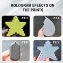 TIOPY Double Sided PEI Textured Sheet for Bambu Lab X1/X1C/X1E/P1P/P1S/A1, Flexible Removal Spring Steel Sheet, Build Plate Heated Bed Spring Steel Flexible Platform, 257x257mm - 4