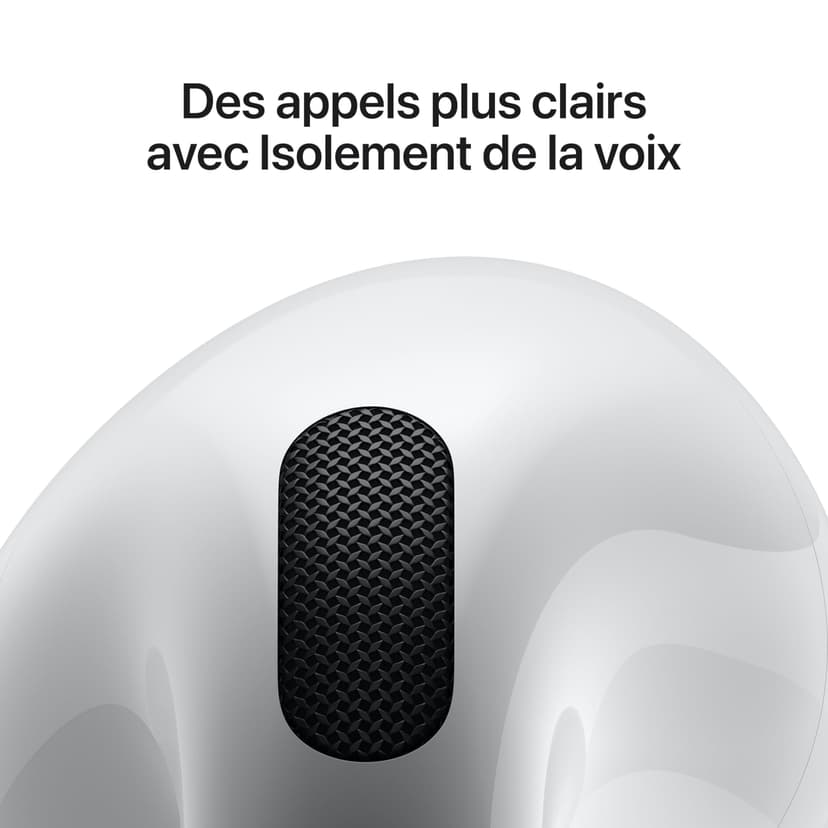 Apple AirPods 4 Écouteurs sans Fil, Casques et écouteurs Bluetooth, Audio Spatial personnalisé, résistance à la Transpiration et l’Eau, boîtier de Charge USB-C, Puce H2, Jusqu’à 24 Heures d’autonomie - 5