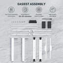 FLEXISPOT EC5B Electric Standing Desk with 3 Columns 2 Motors Height Adjustable Standing Desk Frame, Memory Control Panel, Load 100 kg, Black - 8