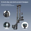 SMALLRIG 22" Magic Arm w Clamp, Flexible Desk Camera Mount & Clamp, Articulating Friction Boom Arm w Thread Adapter, for Light, Webcam, Mic, Action Camera - 4766 - 6