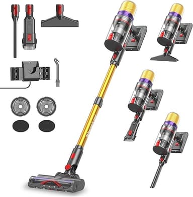 Aodebiao V16 Aspirateur Balai sans Fil 55Kpa/600W/80Mins,…