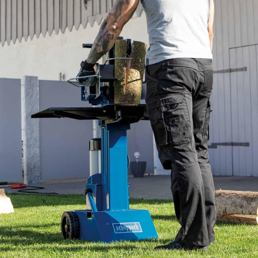 Scheppach HL810 Vertical Log Splitter + Kindling Splitter Set| 8 Tonne Hydraulic Force | 3000W | Cast Iron Splitter | Safe & Portable Firewood Cutter - 2