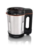 Morphy Richards Compact Soup Maker, 1L, Blend, Smooth and Chunky Soup, Smoothies, Quick and Easy Cooking, 900W, Black & Stainless Steel, 501021 - 1