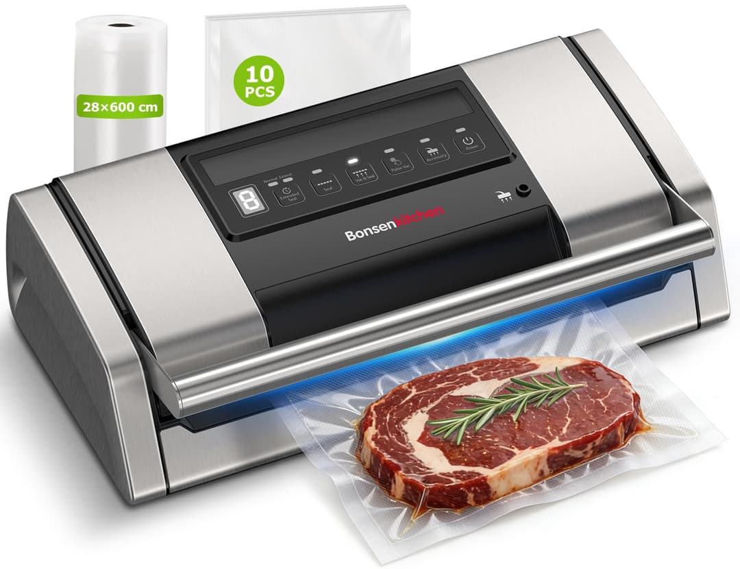 Bonsenkitchen Machine Sous Vide Alimentaire 15 L/min, Ave…