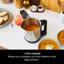 Morphy Richards Compact Soup Maker, 1L, Blend, Smooth and Chunky Soup, Smoothies, Quick and Easy Cooking, 900W, Black & Stainless Steel, 501021 - 2