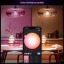 Philips Hue Essential Ampoule Connectée LED A60, White and Color Ambiance, Ampoule Philips Hue E27, 8W, 2200-6500 K, 806 lm, Intensité réglable, Compatible Alexa, Google et Apple Home, Pack de 4 - 3