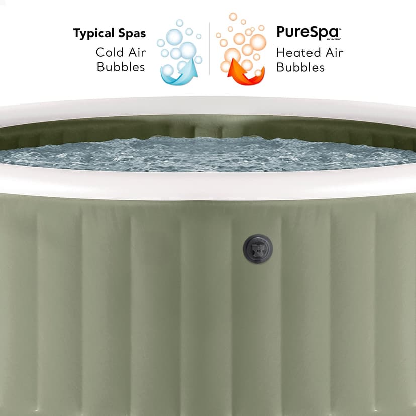 Intex 4-Person Olive Green Round Bubble SPA Set 28426NP (196cm x 71cm) - 8