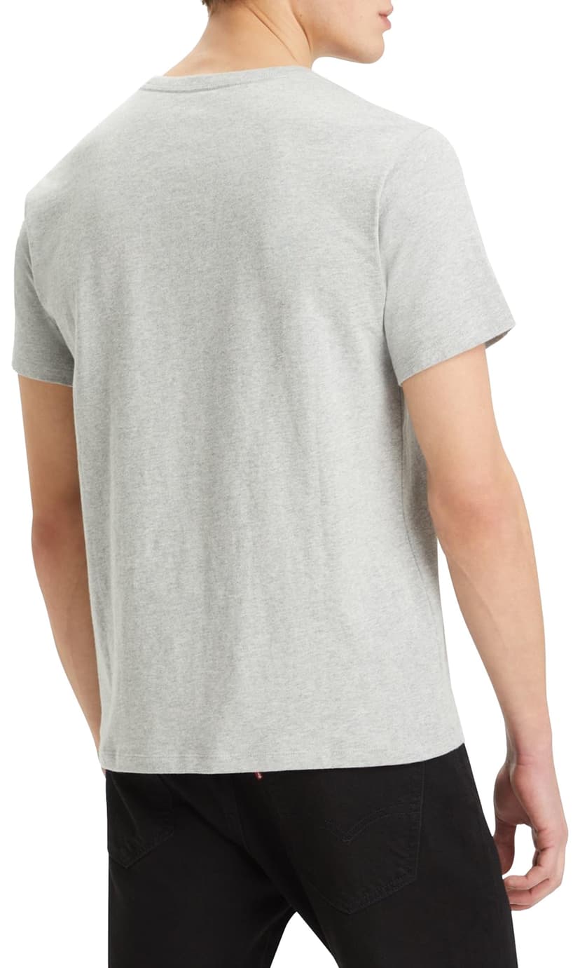 Levi's Men's Ss Original Housemark Tee- Core Chesthit Logo T-Shirt, Mid Tone Grey Heather Jersey, L - 2