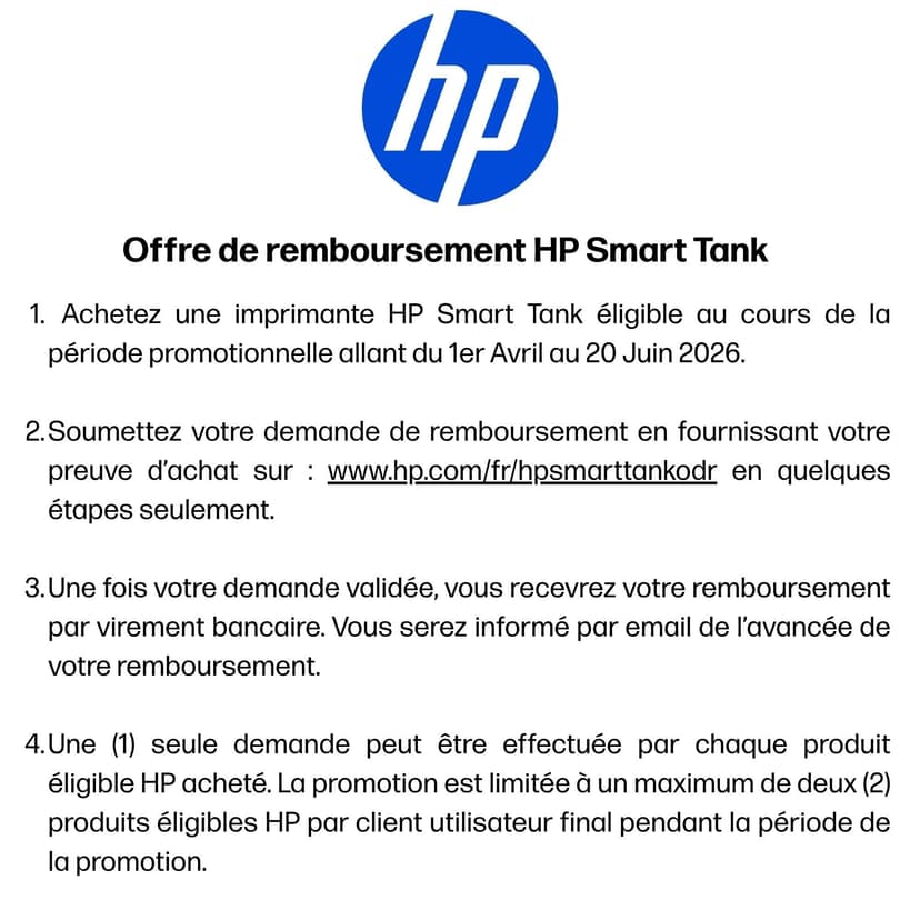 HP Smart Tank 7307, 941P5A, Imprimante Multifonction Couleur, à Jet d’Encre, Wi-FI, AAD 35 Feuilles, Impression Recto Verso Automatique, Numérisation et Copie, Grise - 3