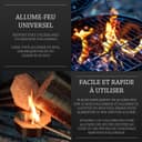 Log Barn Allume-feu Naturel - Boîte de 500, Allume-feu pour Barbecue, Poêles à Bois, Fours à Pizza, Foyers Ouverts, Cheminées - Bois de Chauffage Écologique de Log Barn - 6