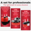 Drill Brush Attachments for Cordless Drill [Set of 6] Universally Cleans Cars, Rims, Upholstery, Tiles, and More I Drill Brushes for Cleaning I Drill Cleaning Brush Set I Drill Brush Set - 5