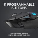 Logitech G502 Lightspeed Wireless Gaming Mouse, Hero 25K Sensor, 25,600 DPI, RGB, Adjustable Weights, 11 Programmable Buttons, Long Battery Life, POWERPLAY-Compatible, PC/Mac - Black - 4