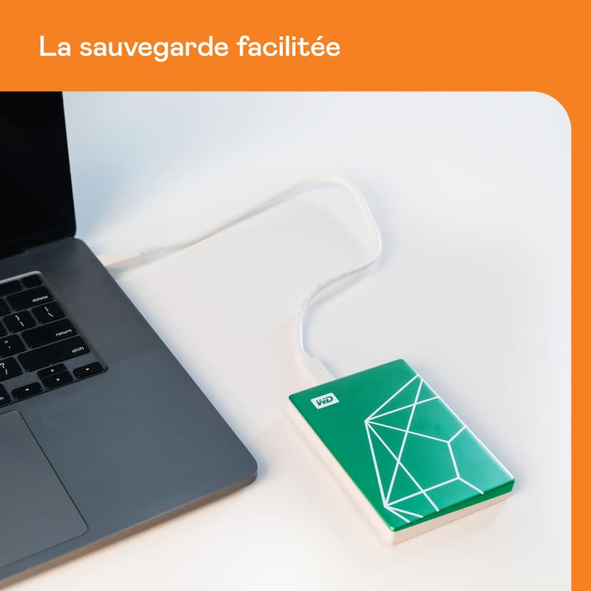 WD My Passport Ultra 6 To, Stockage externe portable, Disque dur externe, Logiciel avec défense contre les ransomwares, sauvegarde et protection par mot de passe - Edition 20e anniversaire - Emeraude - 4