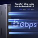 UGREEN HDMI 2.0 KVM Switch, 2 Inputs 2 Outputs, USB-C KVM Switch, 4K at 60Hz, USB 3.0 Switch, 4 USB Ports (3*USB 3.0+ USB C), 2 PC and 2 Monitor Share Mouse, Keyboard, U-Disks, Hard Disk - 4