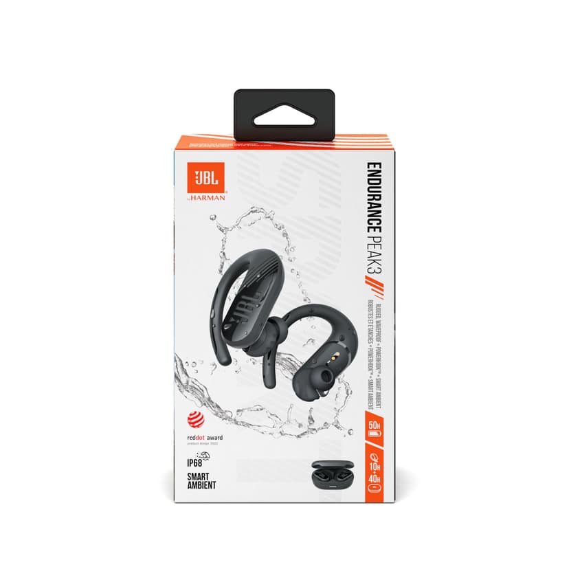 JBL Endurance Peak 3 Wireless Active Earphones with IP68 Waterproofing, Up to 50 Hours of Battery Life, Black - 9