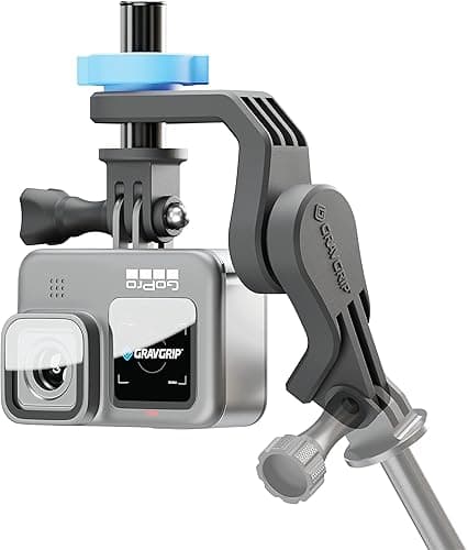 GRAVGRIP V2 Hydraulic Leveling Mount for Action Camera, GoPro, DJI, Insta360 - Pocket Leveler, Gimbal, JIB - No Batteries, No Charging, Waterproof