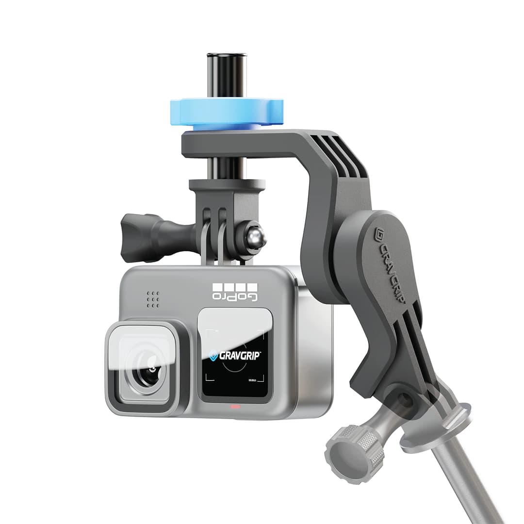 GRAVGRIP V2 Hydraulic Leveling Mount for Action Camera, GoPro, DJI, Insta360 - Pocket Leveler, Gimbal, JIB - No Batteries, No Charging, Waterproof