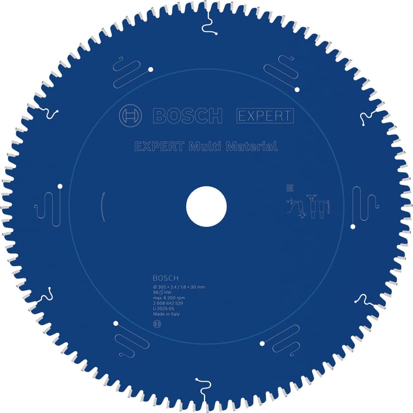 Bosch 1x Expert Multi Material Corded Circular Saw Blade for Mitre Saw (for Aluminium, Plastics, Ø mm, Professional Accessory Mitre Corded Circular Saw) - 1