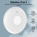 Aroha Smart Connect Smart WiFi Smoke and Carbon Monoxide Alarm - 10 Year Battery - Tuya & Smartlife - Combination Smoke Alarm & CO Detector - 3 set - 4