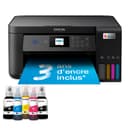 Epson Imprimante EcoTank ET-2851 avec réservoirs, Multifonction 3-en-1: Imprimante recto verso / Scanner / Copieur, A4, Jet d'encre couleur, Wifi Direct, Ecran, Faible coût par page, Compact - 1