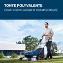 Bosch Professional 18V System tondeuse à gazon sans-fil GRA 18V2-46 (largeur coupe : 46 cm, réglage de hauteur dans 6 positions, sac ramassage en toile 60 l, 2 clés coupe-circuit, bouchon mulching) - 4