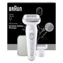 Braun Silk·épil 9 Epilator for Women, 9-041, Silver - Pivoting Head for Easy Hair Removal, Wet & Dry Use, Shaver Head, Trimmer Comb, Lasting Smooth Skin - 1