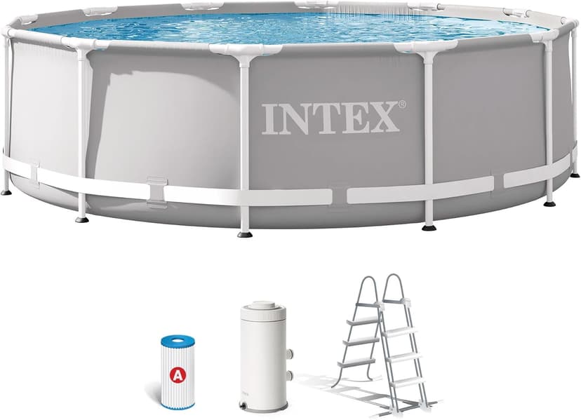 INTEX 26716NP - Prism Frame Round Pool 366 x 99 cm With Filter - 1