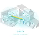 TP-Link Deco WiFi 6 Mesh AX 3000Mbps Deco X50(2-Pack) - Système WiFi 6 pour Toute la Maison - Couverture WiFi de 400㎡ - Installation Facile - Contrôle Parental - Compatible avec Toutes Les Box Fibre - 5