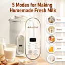 Nut Milk Maker, AlfaBot N2 Automatic Almond Milk Machine for Homemade Plant-Based Milk, Oat, Soy, Yogurt and Dairy Free Beverages, 35 OZ Soy Milk Maker with Delay Setting and Self Cleaning - 2