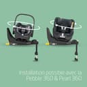 Maxi-Cosi FamilyFix 360 i-Size Base, Rotating Car Seat System, 360 Swivel ISOFIX Base, 0-4 Years (40-105 cm), One-Hand FlexiSpin Rotation, TravelSafe Rotation Control, Click & Go, Black - 7