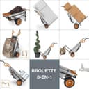 Worx Aerocart WG050 Multi Purpose Poly Barrow Sack Truck Pack of 1 - 2
