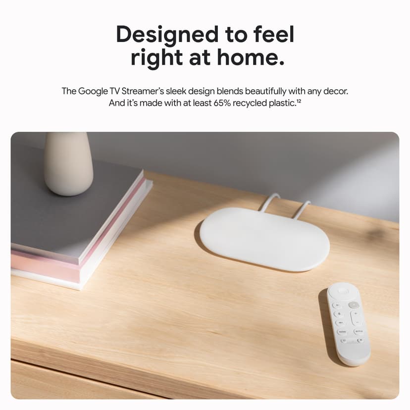 Google 4K TV Streamer - Fast Entertainment Stream to Your TV with Voice Search Remote - Watch Movies, Shows, Live Shows and Netflix in 4K HDR - 7
