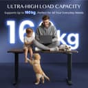 FlexiSpot Bureau Assis Debout Électrique 2 Moteurs, Charge 160kg, 3 Colonnes, Rappel de Sédentarité, Système Anti-collision, Panneau Mémoire, Cadre en Acier, Noir - 4