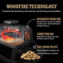 Ninja Woodfire Electric BBQ Grill & Smoker, 7-in-1 Outdoor Grill & Air Fryer, Roast, Bake, Dehydrate, Uses Woodfire Pellets, Weather Resistant, Non-Stick, Portable, Electric, Grey/Black, OG701UK - 9